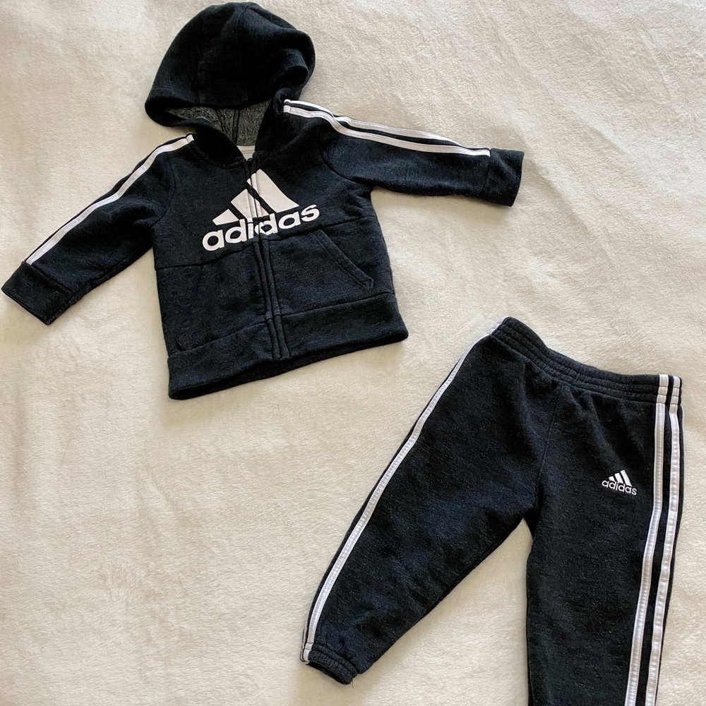 Adidas Fleece Hoodie & Jogger Pants Set